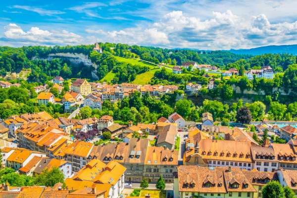 Panorama-views-of-Fribourg-Switzerland