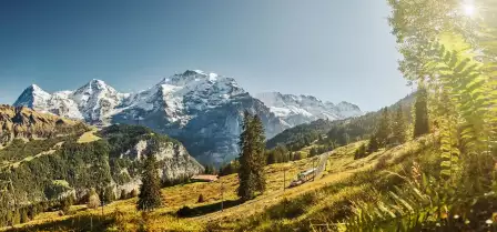 winteregg sommer panorama eiger moench Jungfrau