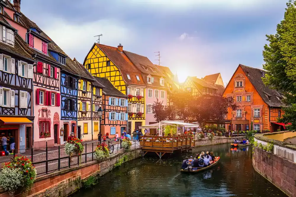 Colorful buildings in Colmar, France